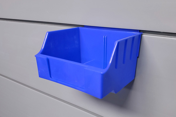 Small Utility Bin - BLUE. CWUBS-BLU. The ideal bin for organizing small items such as nuts, bolts, washers, and small parts.Available dividers (Small).